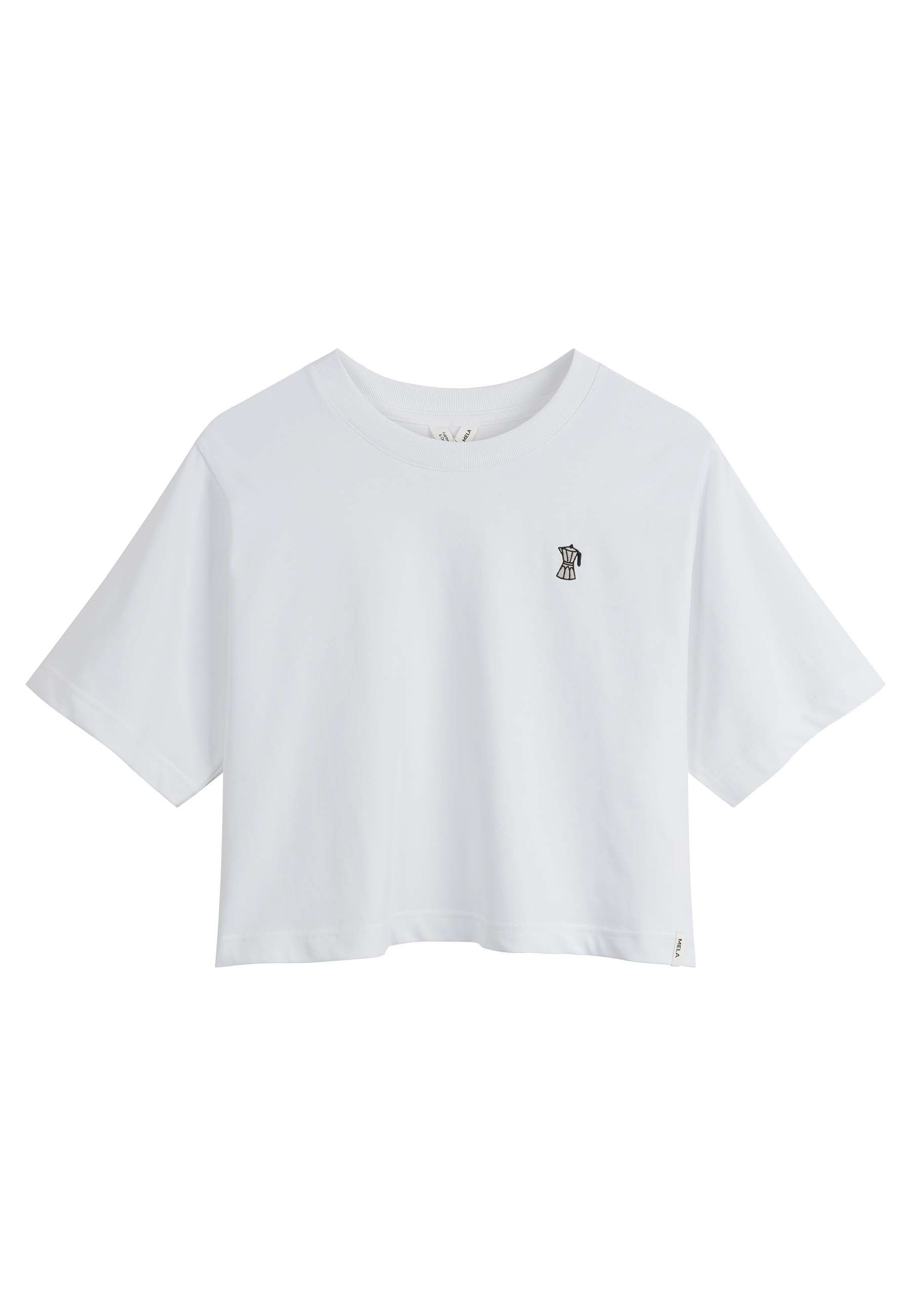 Cropped T-Shirt schwer Style JOSHNA Embroidery