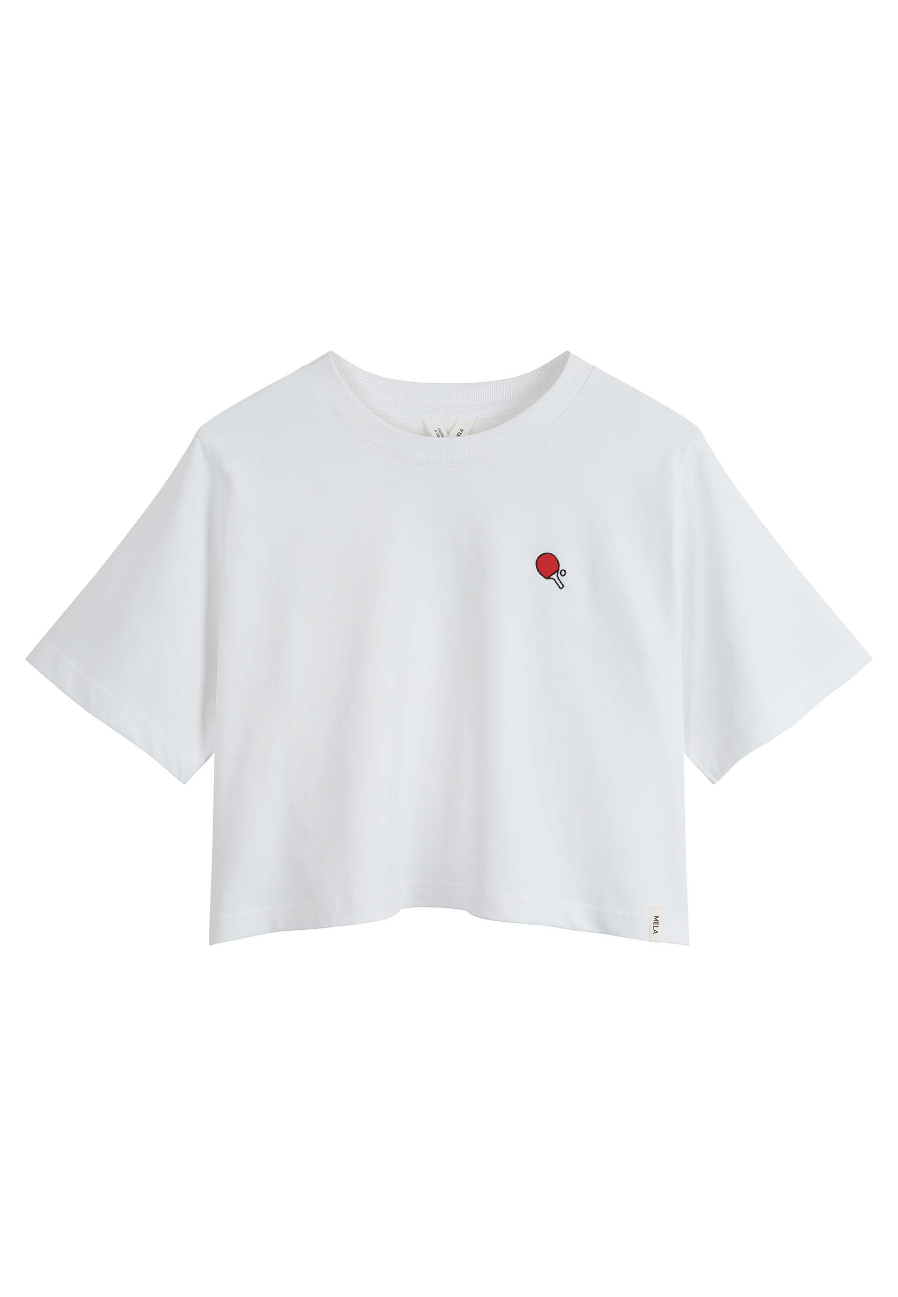 Cropped T-Shirt schwer Style JOSHNA Embroidery