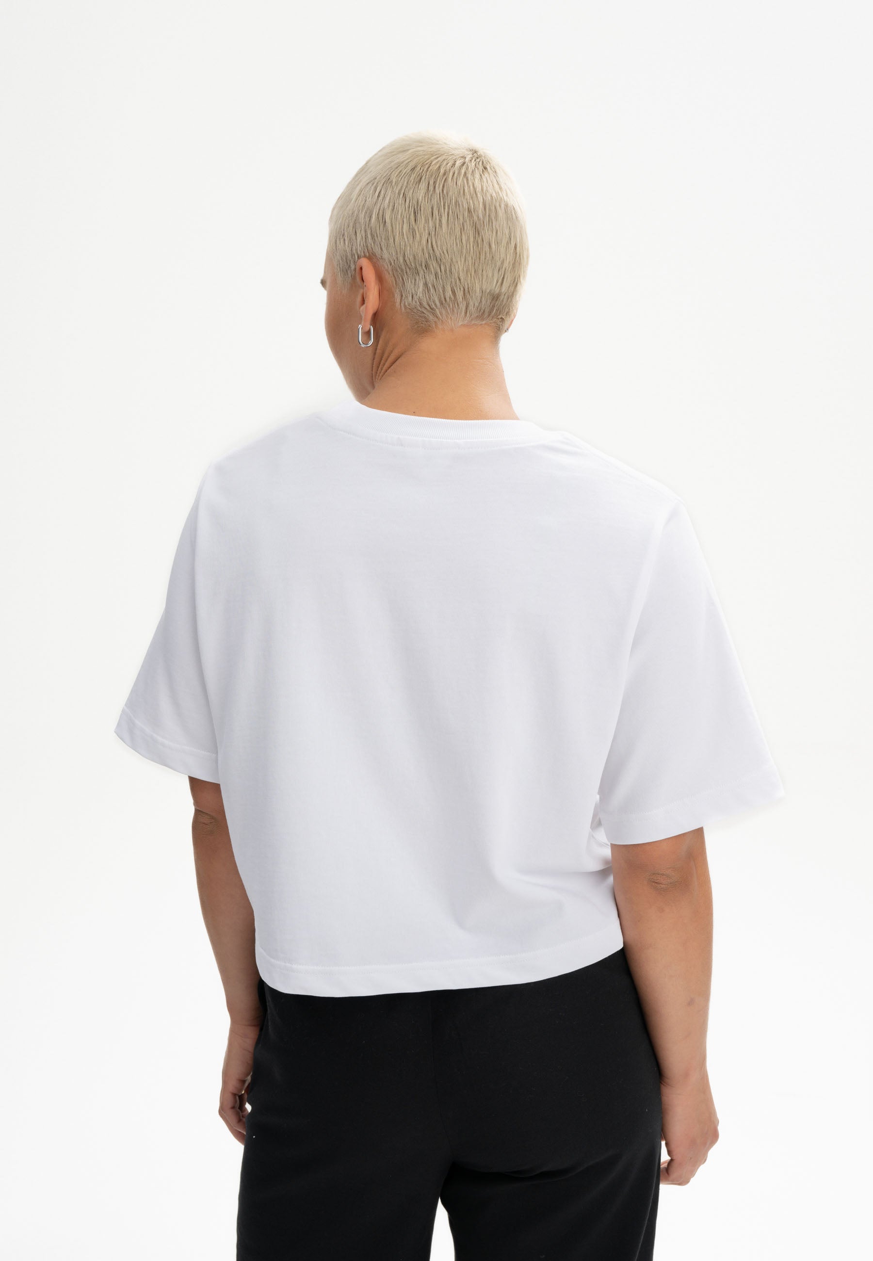 Cropped T-Shirt schwer Style JOSHNA Embroidery