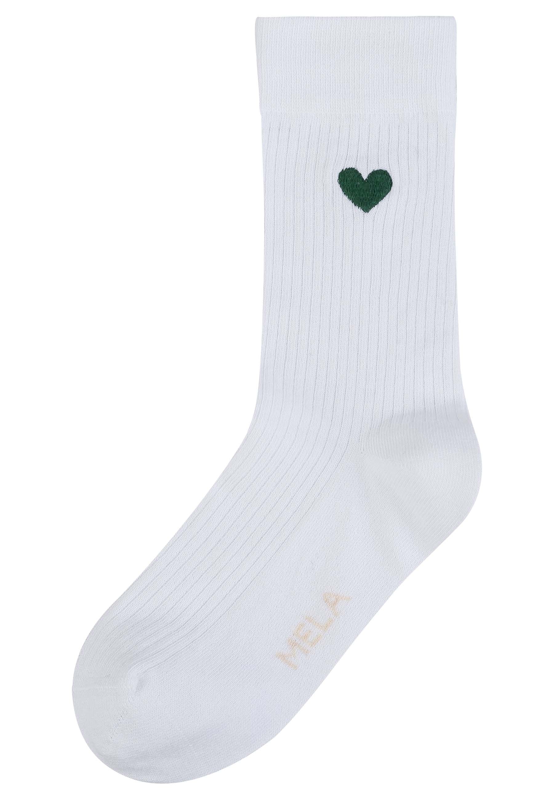 #Farbe_weiß - grünes herz
