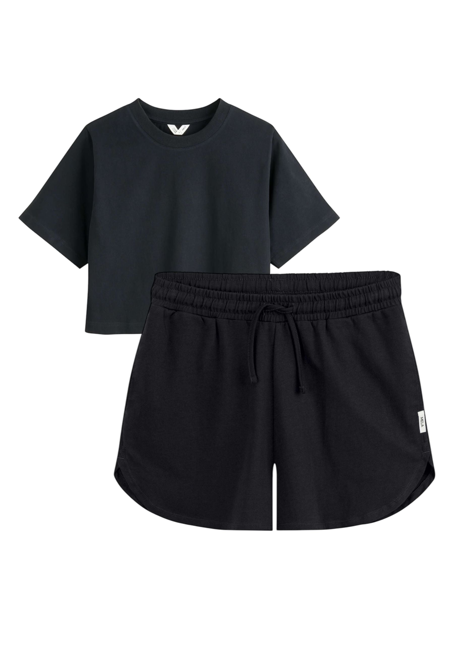 Bundle Cropped T-Shirt JOSHNA + Jersey Shorts SUNYATA
