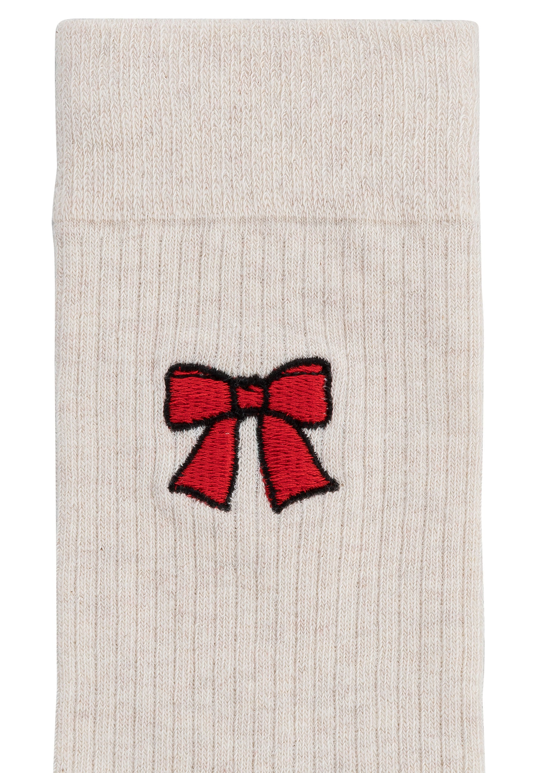 #Farbe_cream melange - bow