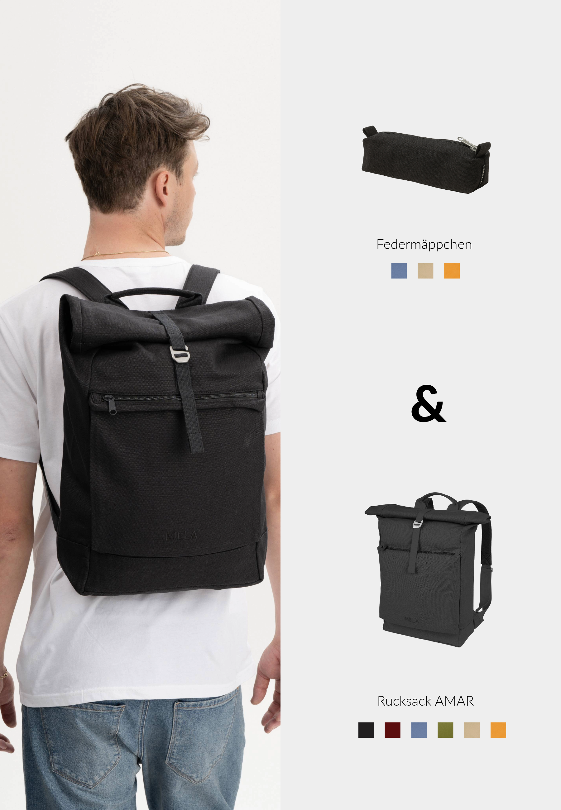 Set backpack AMAR + pencil case