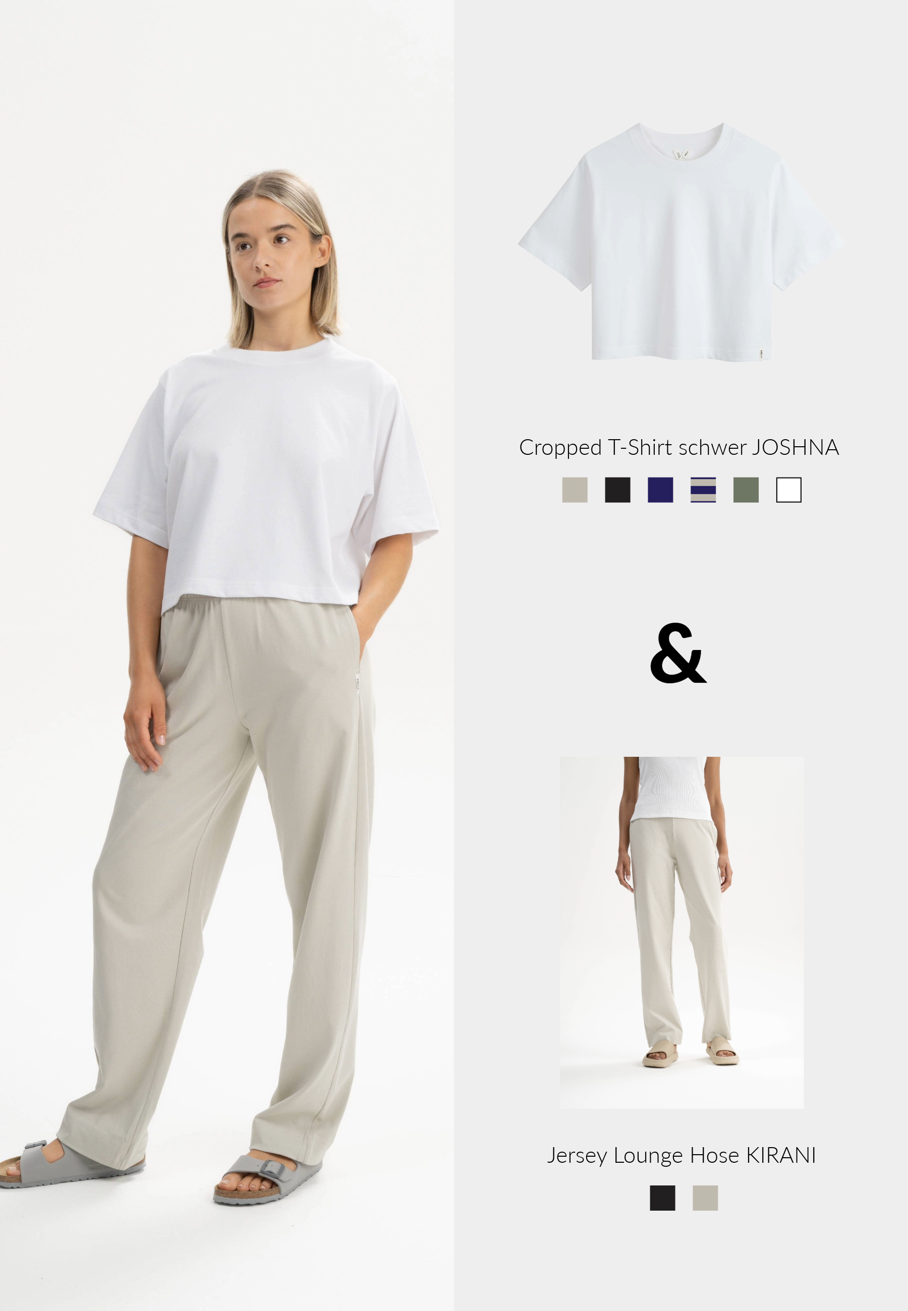 Set women's T-shirt JOSHNA + women's trousers KIRANI